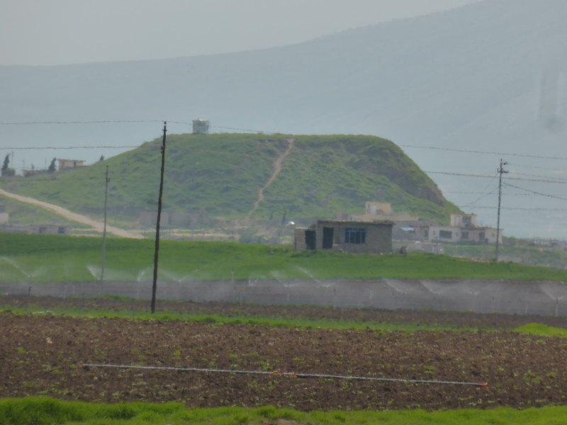 A zoomed in view of Hill 372 as seen from Hill 371.
